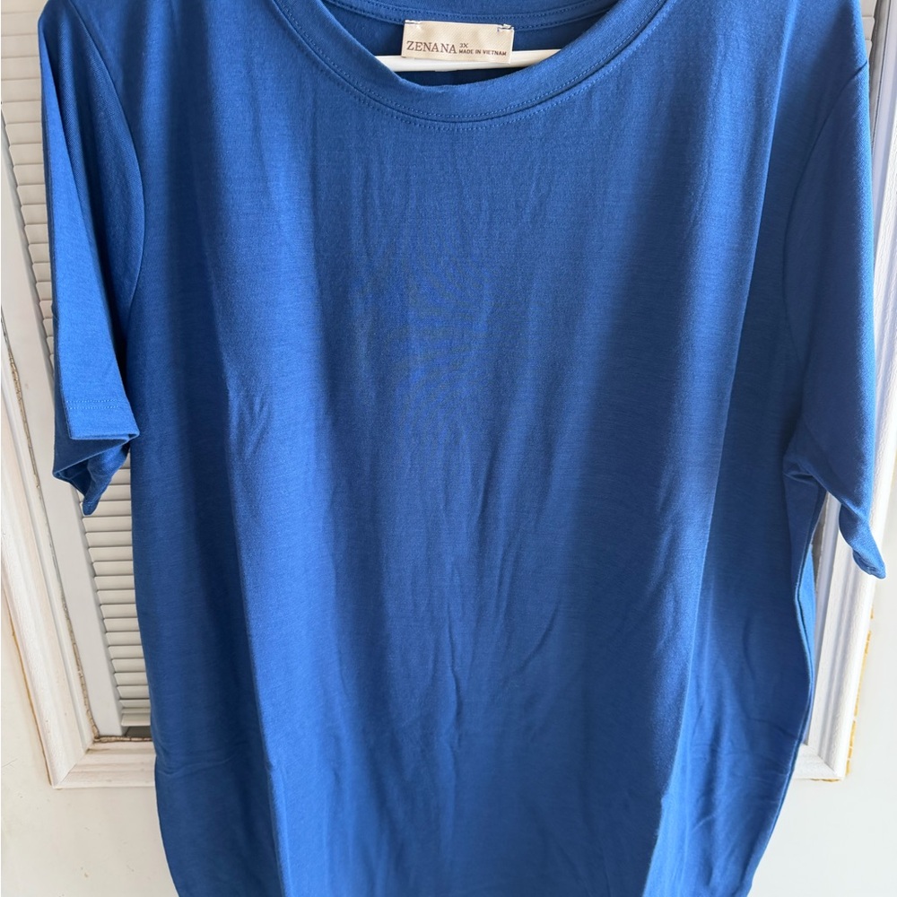 Zenana Outfitters Deep Blue Top IF YOU KNOW YOU KNOW QUALITY